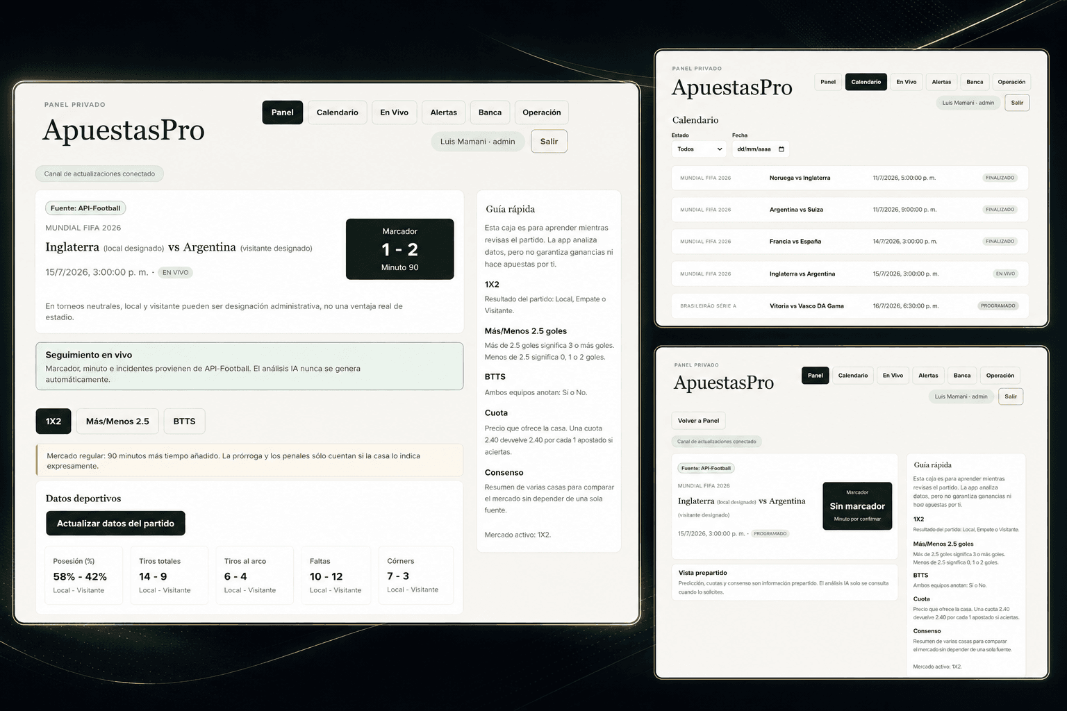 Acceso privado de ApuestasPro